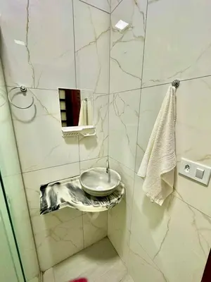 Uma casa de banho em Home Beach Mar Conforto Self-Hosted