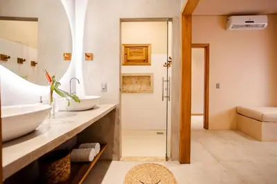 Uma casa de banho em Casa TUA no Preá pertinho do Mar
