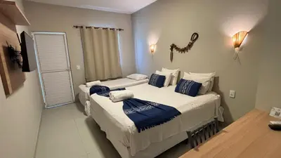 Uma cama ou camas num quarto em Isla Beach Hotel