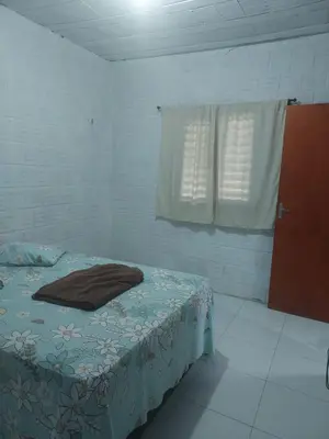 Uma cama ou camas num quarto em Chalés Catim da Felicidade
