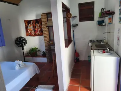 A cozinha ou kitchenette de Chalé Flor do Ser