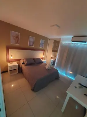Uma cama ou camas num quarto em CUMBUCO - Eco Paradise- Apt 130