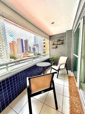 A planta de DN Apartamento VISTA MAR ,a 50 metros do aterro Praia Iracema