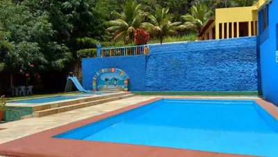 A piscina em ou perto de Chalé Guaramiranga-CE