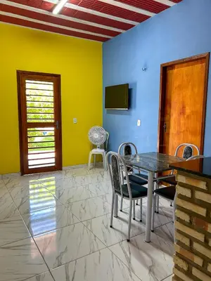 Uma televisão e/ou sistema de entretenimento em Dunas Bar&Hotel