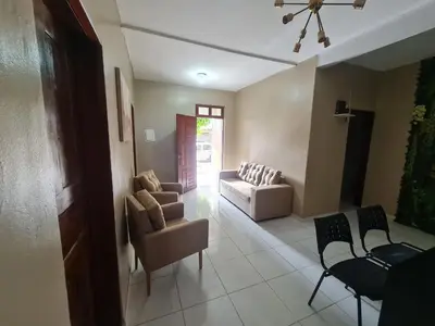 Uma área de estar em Pousada Meireles Praia