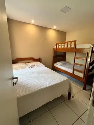 Uma cama ou camas num quarto em Apartamento B2 106