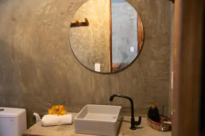 Uma casa de banho em Pousada Carcará