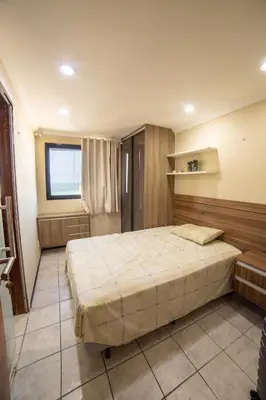 Uma cama ou camas num quarto em Modern apartment with Ocean View - 500m from Beach