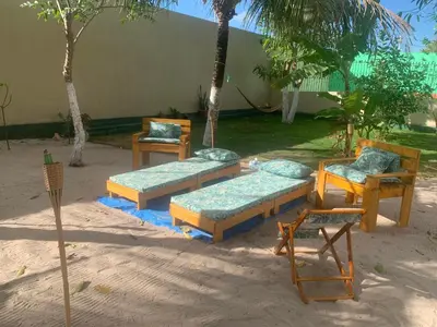 A planta de Happy Hostel e Pousada Paracuru