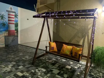 A planta de Happy Hostel e Pousada Paracuru