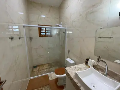 Uma casa de banho em Casa de Madeira 700 Serra Meruoca