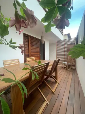 Uma varanda ou terraço em Novo Apê Fabiano