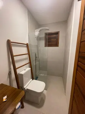 Uma casa de banho em Novo Apê Fabiano