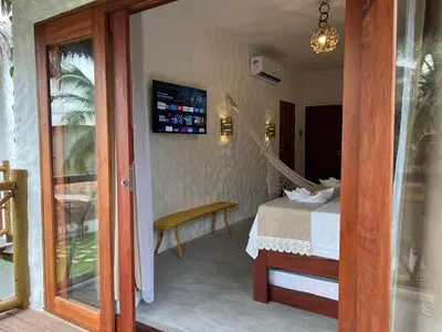 Uma televisão e/ou sistema de entretenimento em Casa di Maria flats