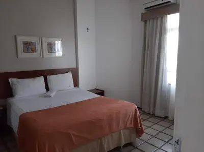 Uma cama ou camas num quarto em Flat Golden Beira Mar 557