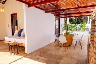 Um pátio ou outra área exterior em Refugios Parajuru - Casa Pequena