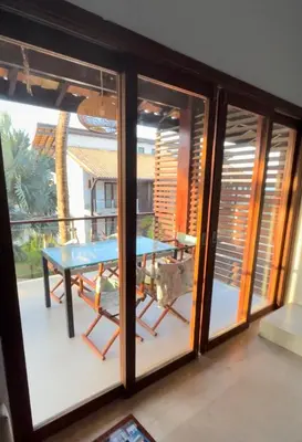 Uma varanda ou terraço em Taiba Beach Resort - Apt Duplex Novo