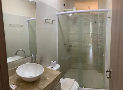 Uma casa de banho em Apartment Cumbuco Residence