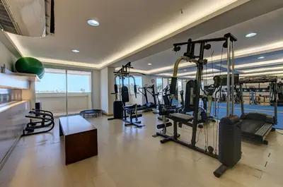 O centro de fitness e/ou as comodidades de fitness de Beach Village #1004 - Praia do Futuro by Carpediem