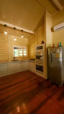A cozinha ou kitchenette de CASA MIRAGE lagoa
