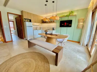 A cozinha ou kitchenette de Taíba Beach Resort por Be My Guest!