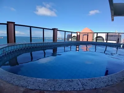 A piscina em ou perto de Flat Brasil Tropical Meireles by Escala