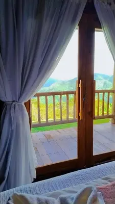 Uma cama ou camas num quarto em Chacara da Sorte