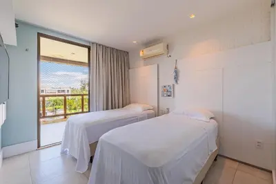 Uma cama ou camas num quarto em WaiWai #406 - Cobertura com Jacuzzi by carpediem