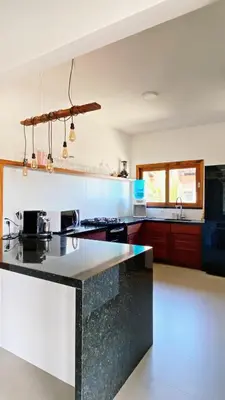 A cozinha ou kitchenette de Dream Beach Cumbuco Superior Oceanfront Apartments