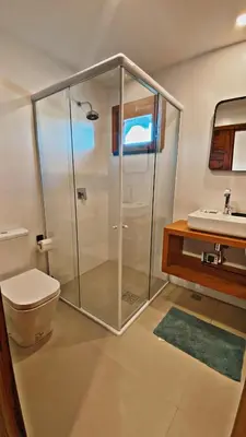 Uma casa de banho em Dream Beach Cumbuco Superior Oceanfront Apartments